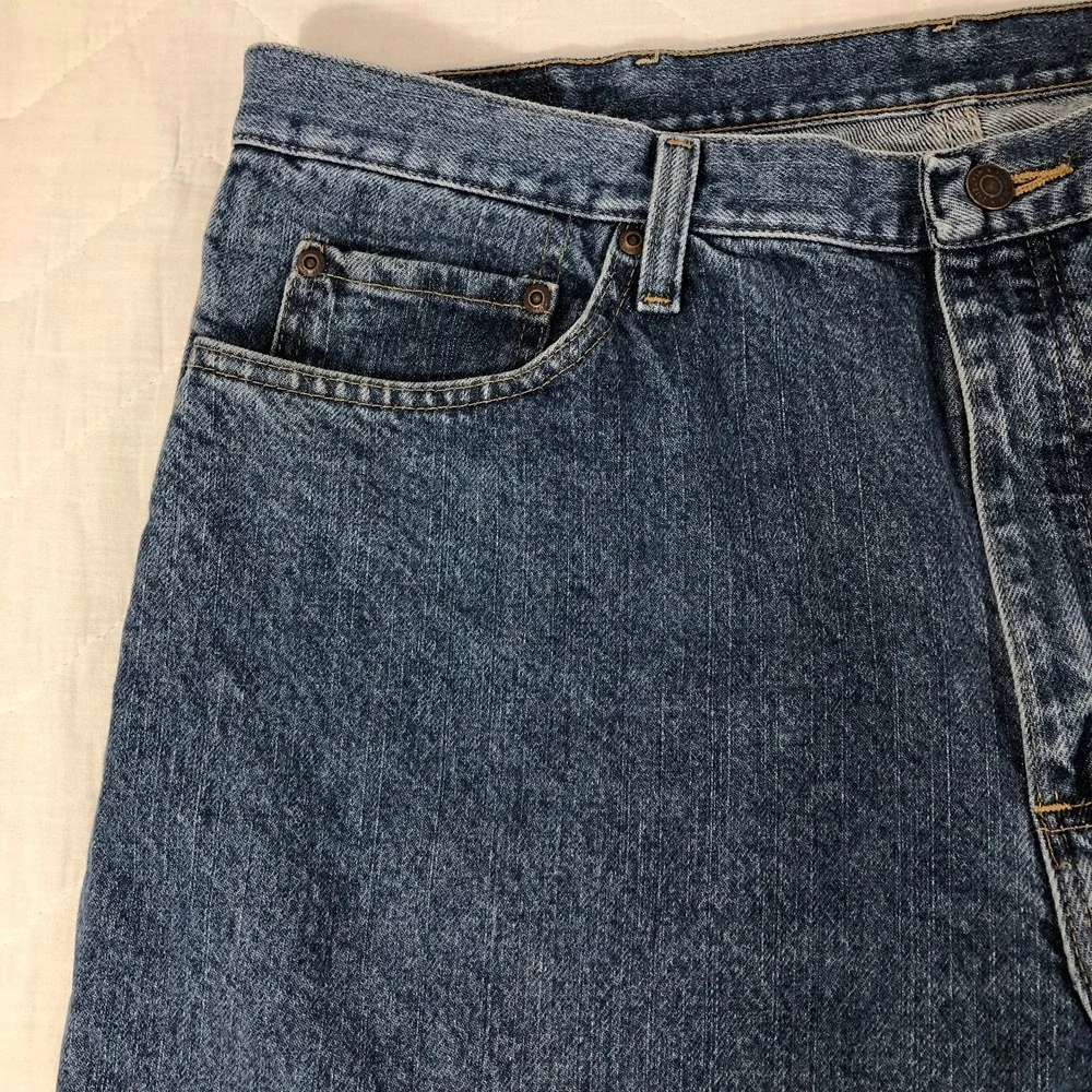 Wrangler Jeans Men's Size‎ 38x29 Denim Blue Straight Leg Regular Fit (38x28)